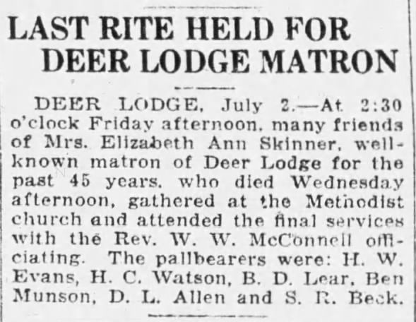 Clipping from The Anaconda Standard